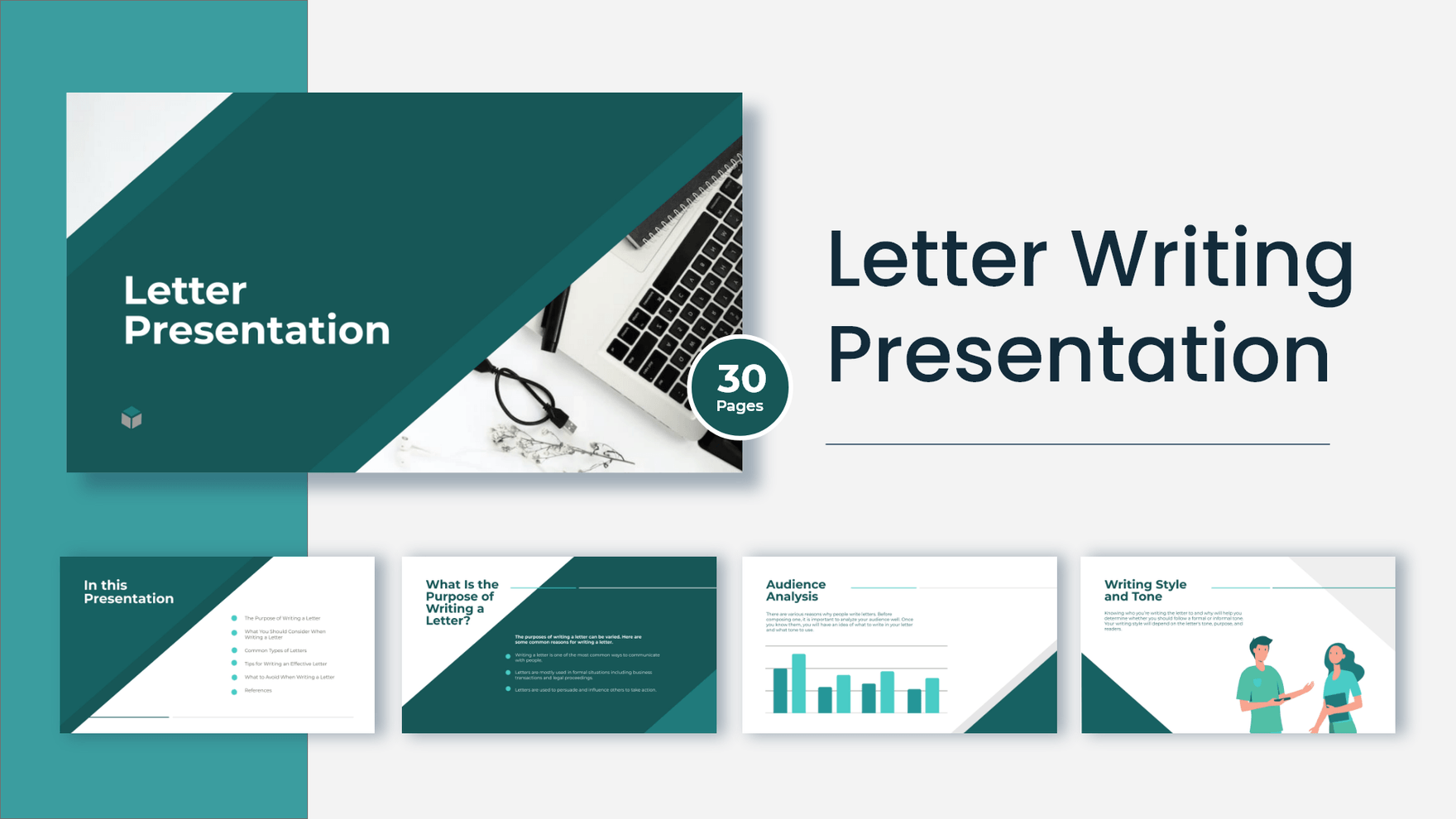 Letter Writing Presentation in PDF, PowerPoint, Google Slides