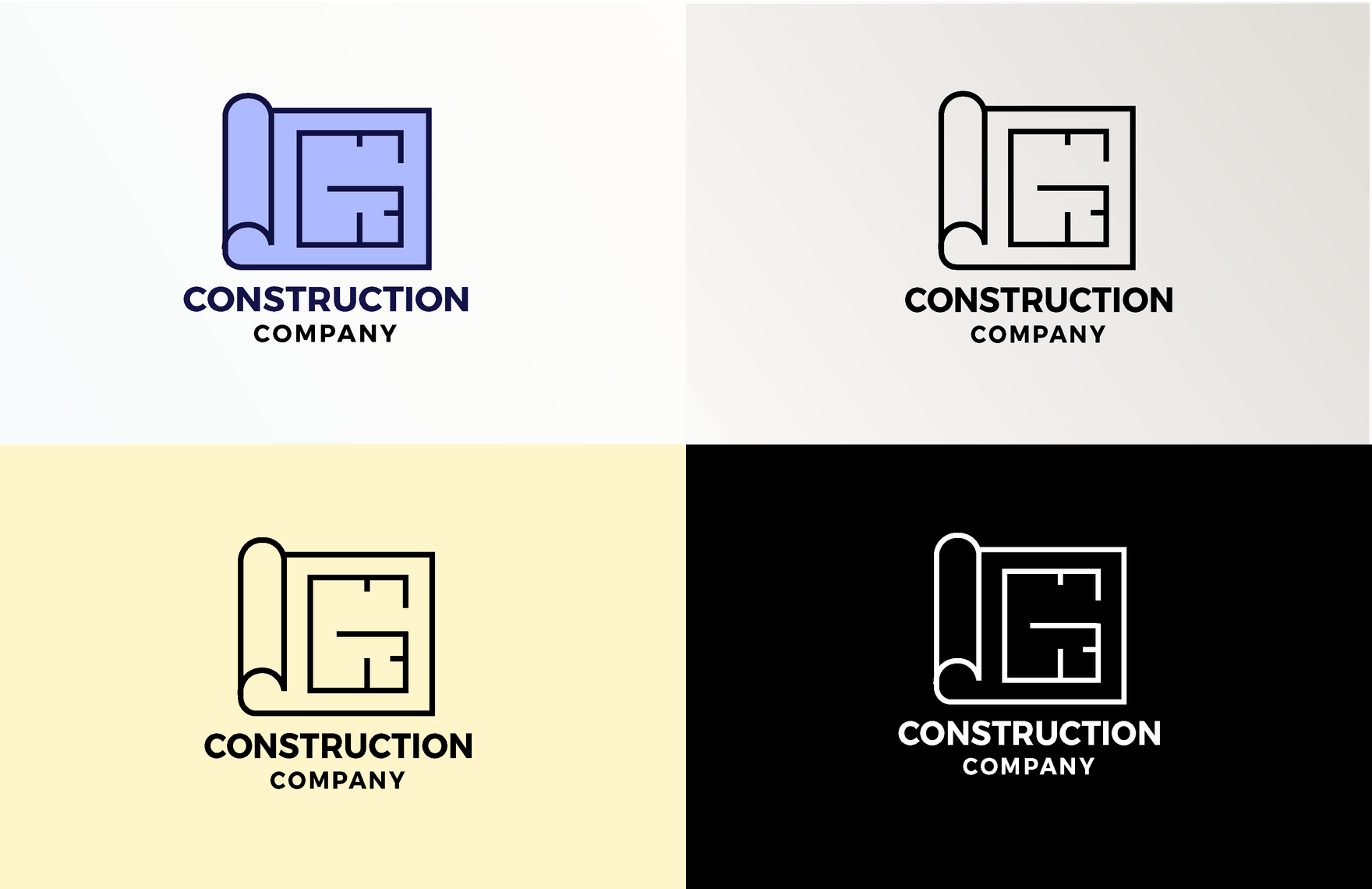 Construction Blueprint Logo