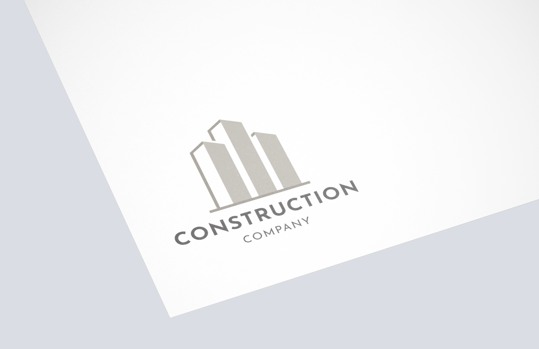 Construction Grayscale Logo in Illustrator, PSD, SVG, PNG