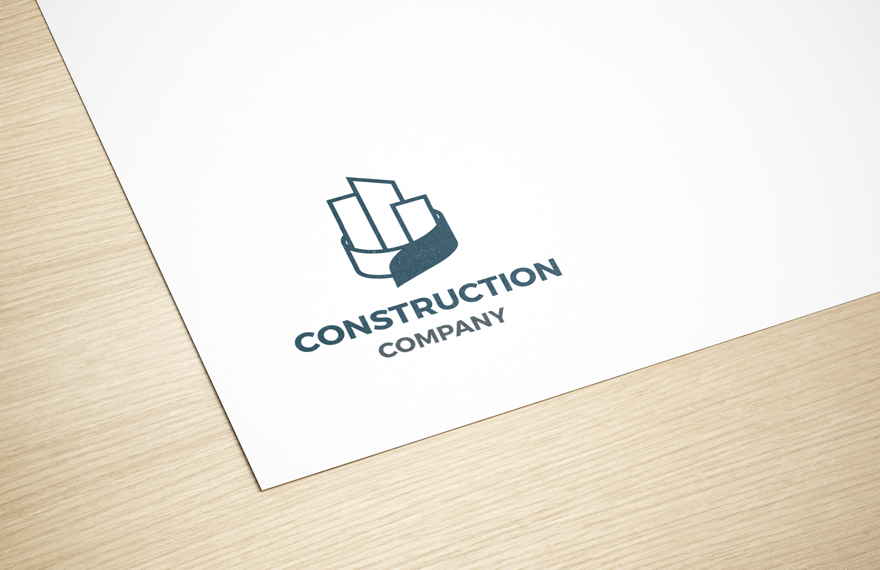 Construction Tape Logo in Illustrator, PSD, SVG, PNG