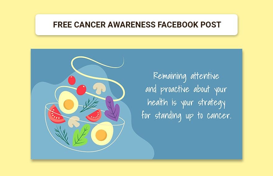 Cancer Awareness Facebook Post