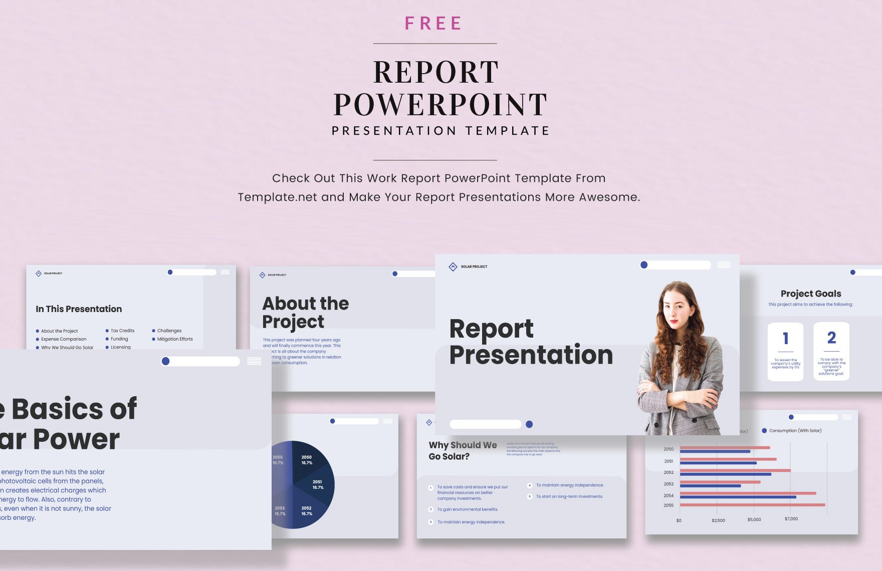 Free Report Presentation Template in PDF, PowerPoint, Google Slides