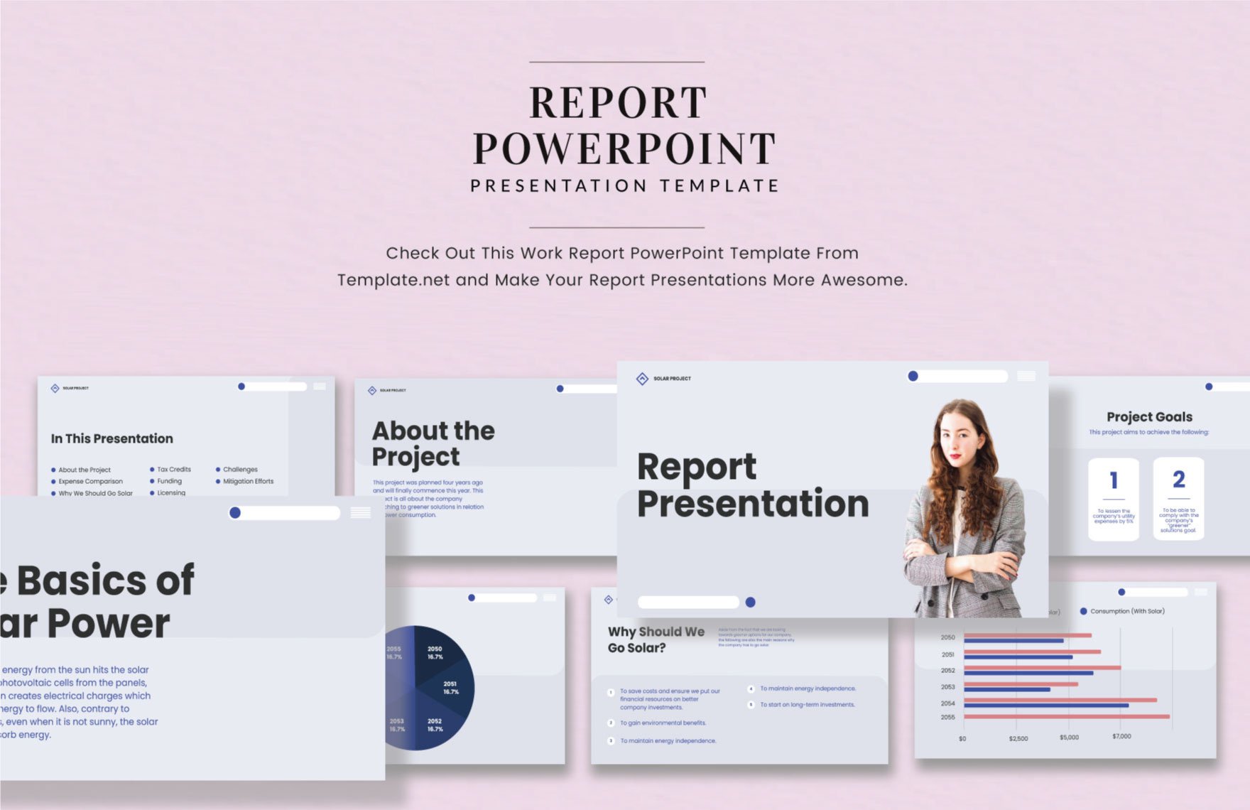 Report Presentation Template in PDF, PowerPoint, Google Slides