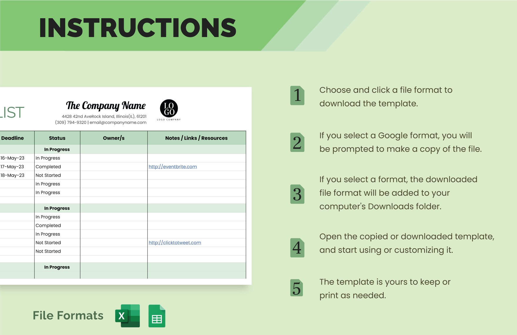 Product Launch Checklist Template