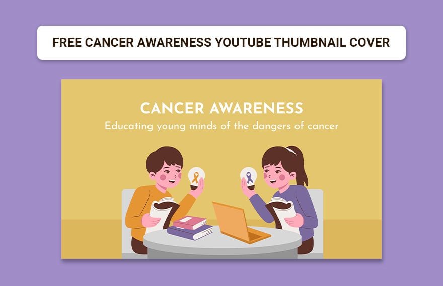 Cancer Awareness Youtube Thumbnail Cover