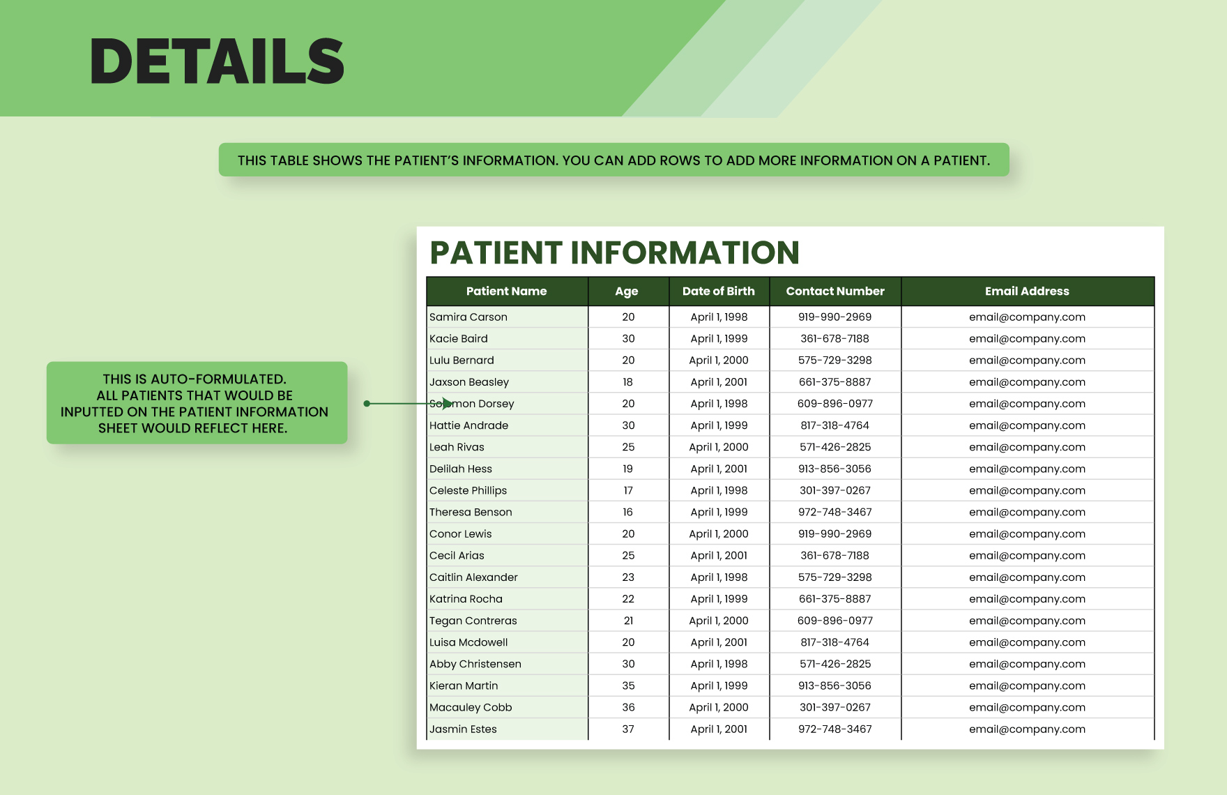 Immunization Record Template In Google Sheets Excel Download 