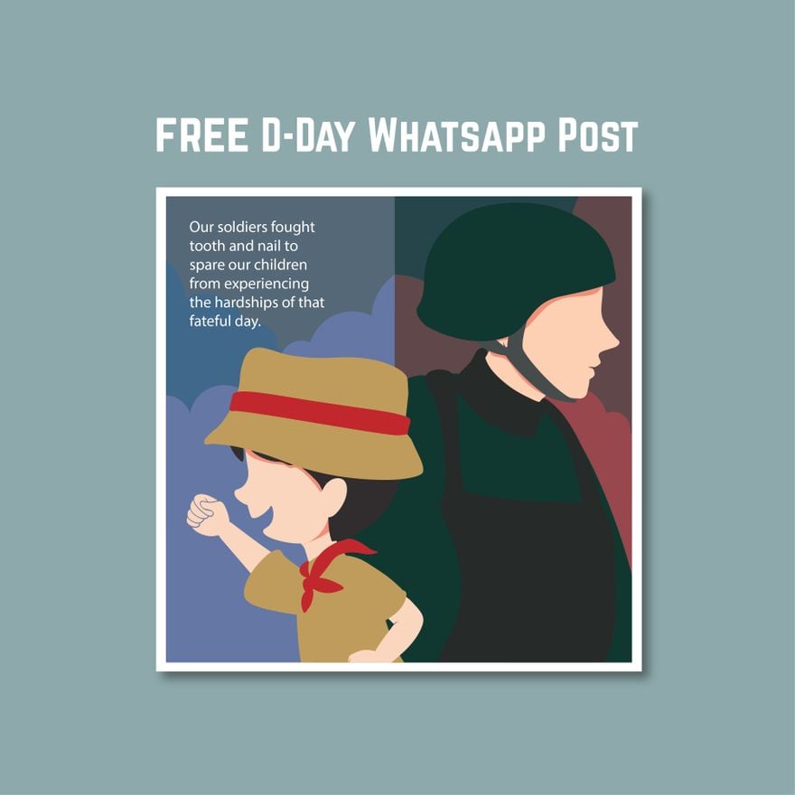 D-Day Whatsapp Post
