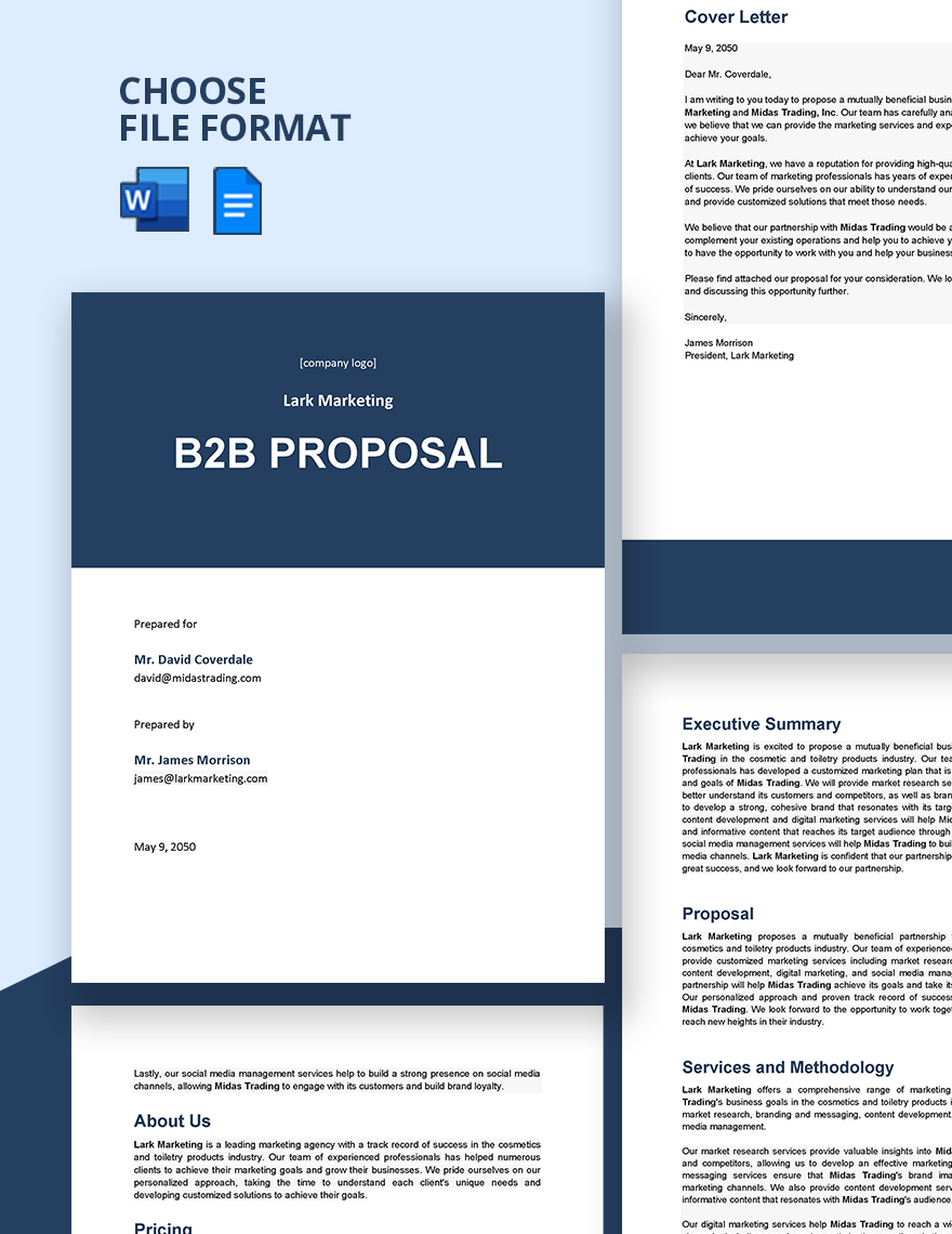 Printable Proposal Template - Google Docs, Word | Template.net