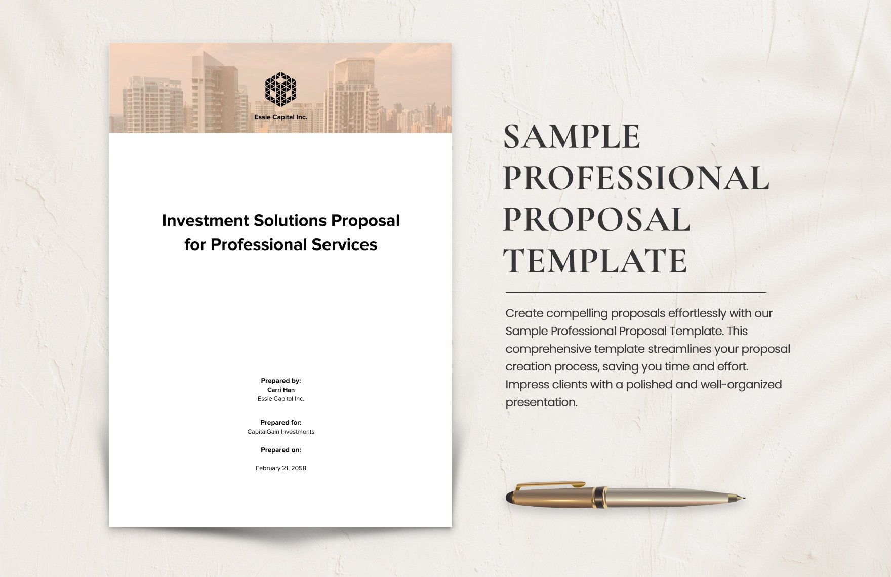 Professional Proposal Template