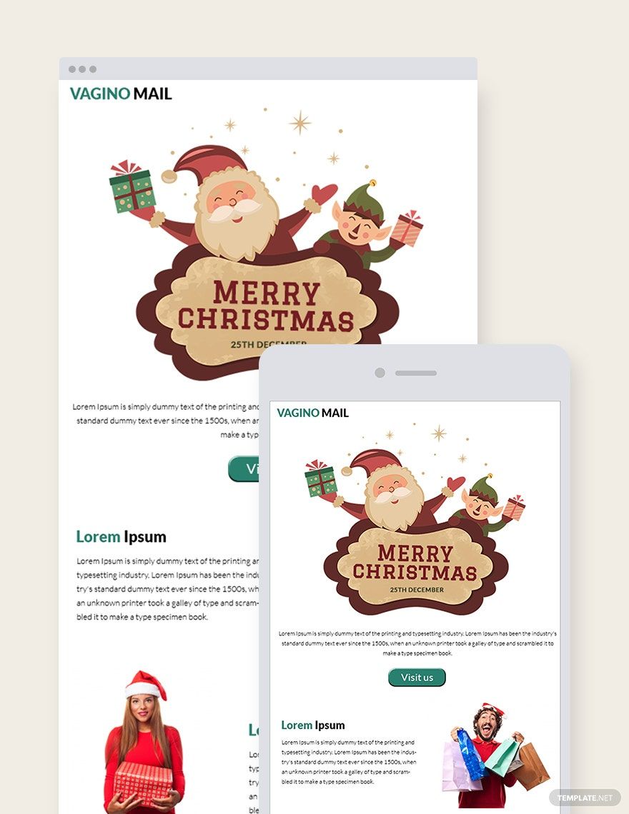 Christmas Promotion Newsletter Template
