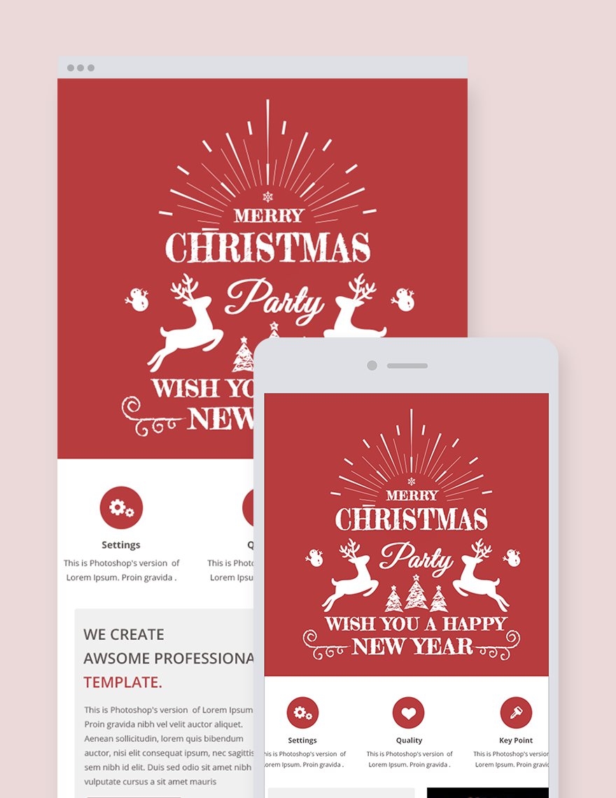 Free Simple Christmas Email Newsletter Template