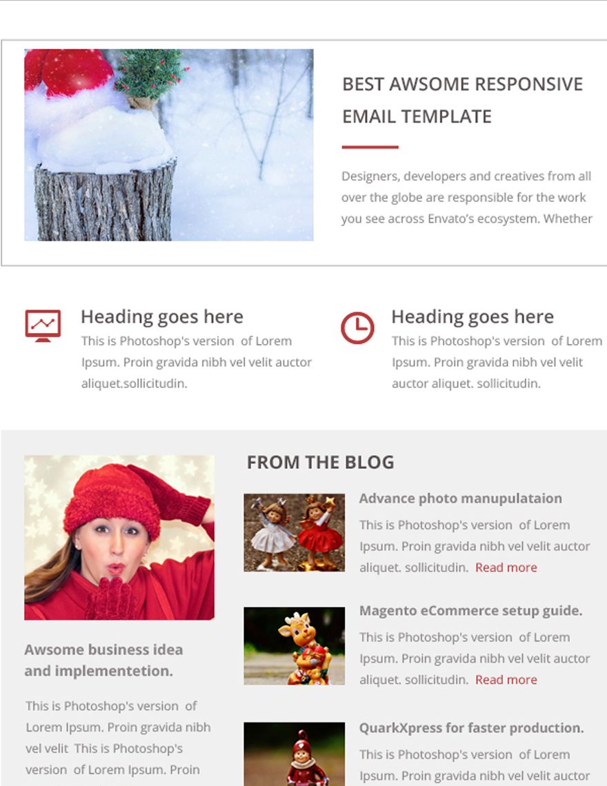 Simple Simple Christmas Email Newsletter Template