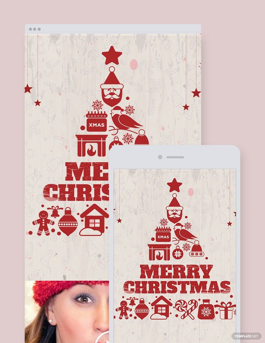 Free Vintage Christmas Email Newsletter Template