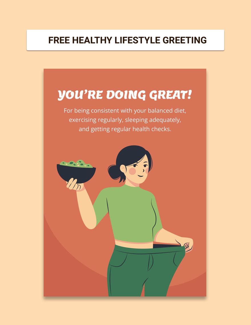 Healthy Lifestyle Greeting