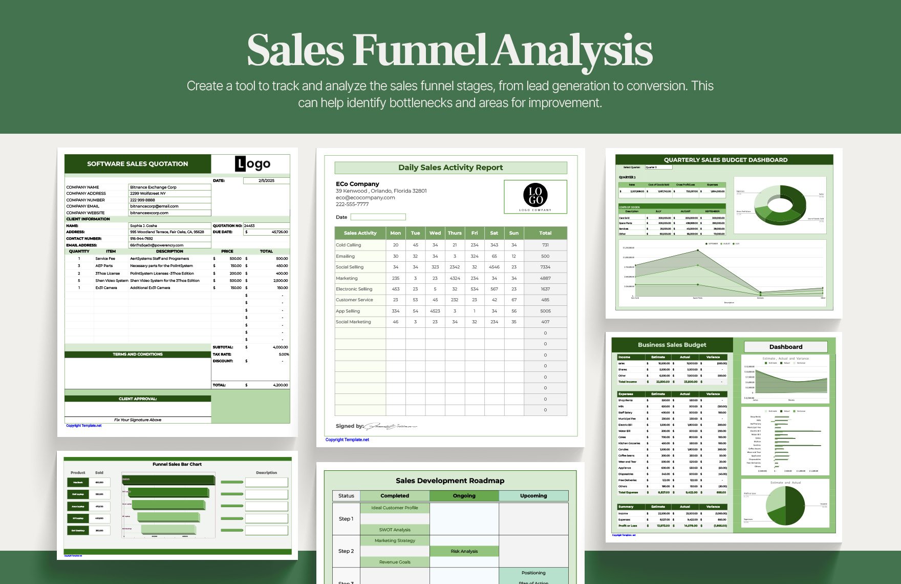  Ultimate Sales Excel Template Bundle