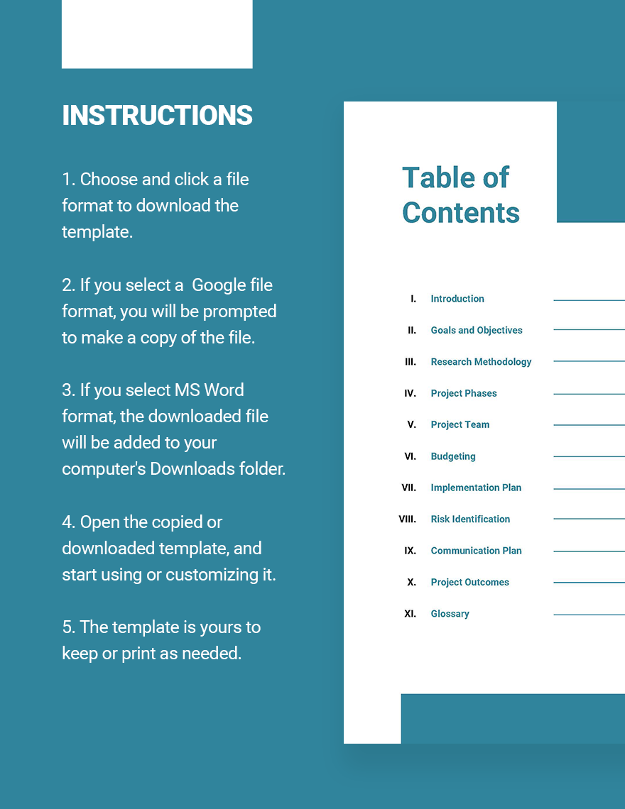 Project Table Of Contents Template Google Docs Word Template project-table-of-contents-template-google-docs-word-template