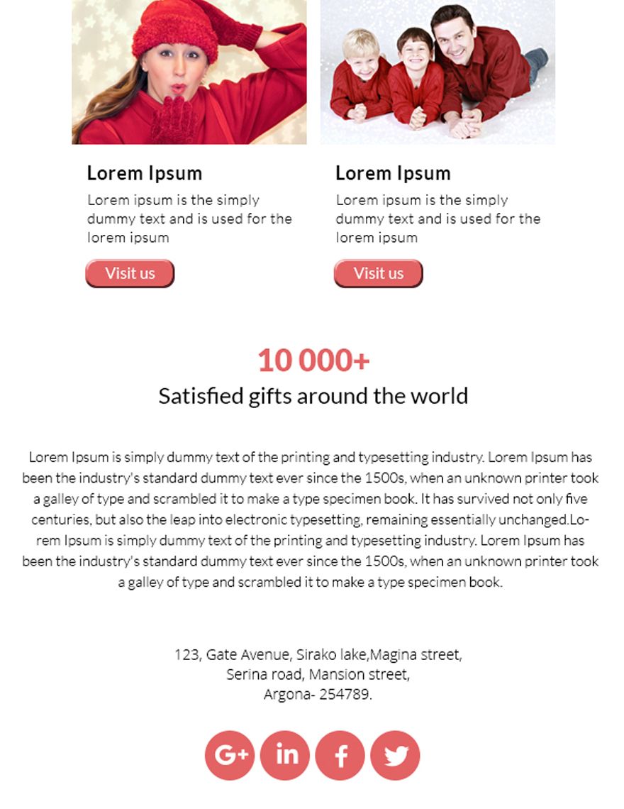 Christmas Email Newsletter Template