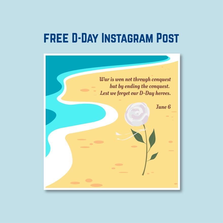 D-Day Instagram Post