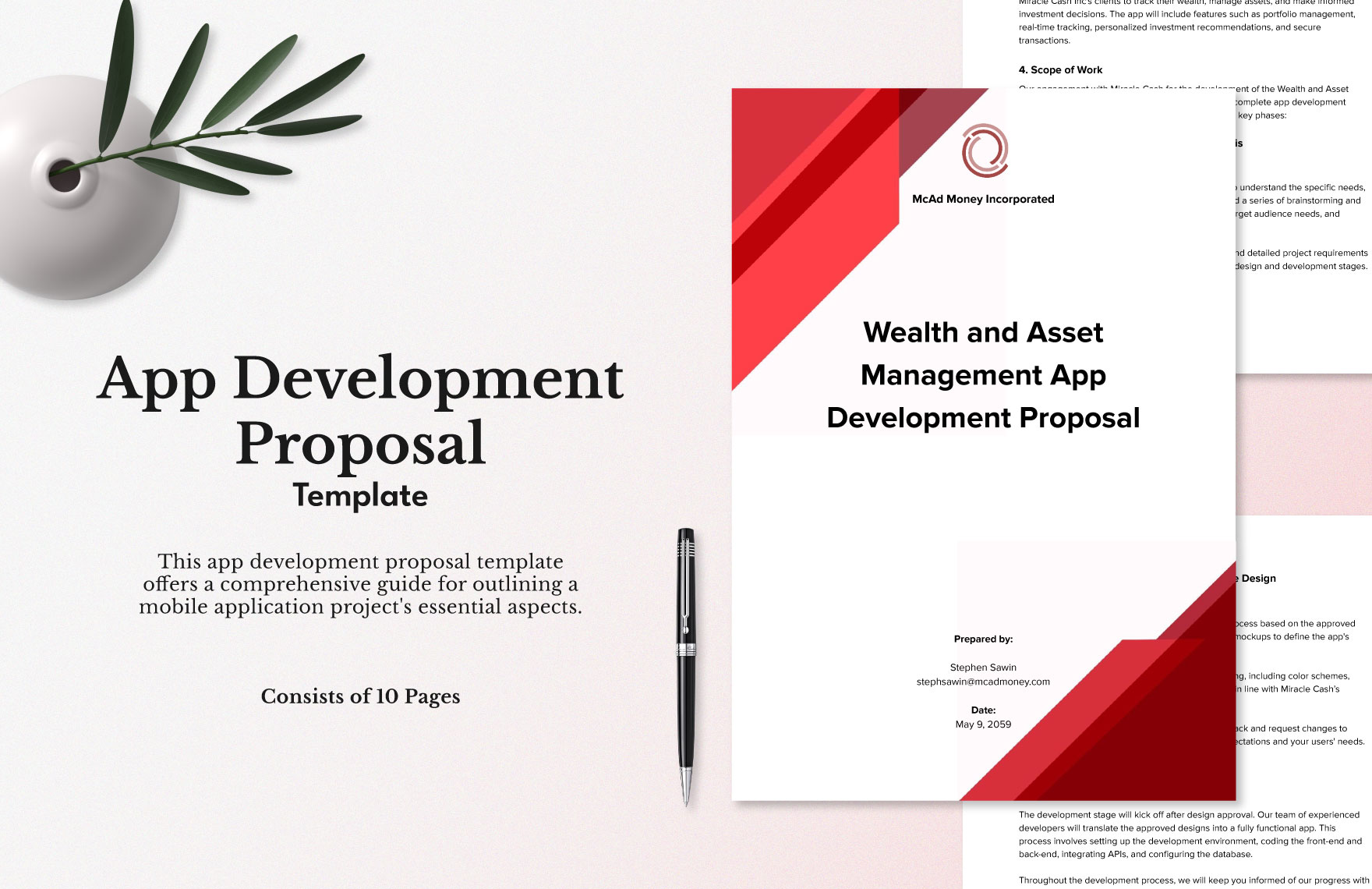 App Development Proposal Template in Word, Google Docs, PDF