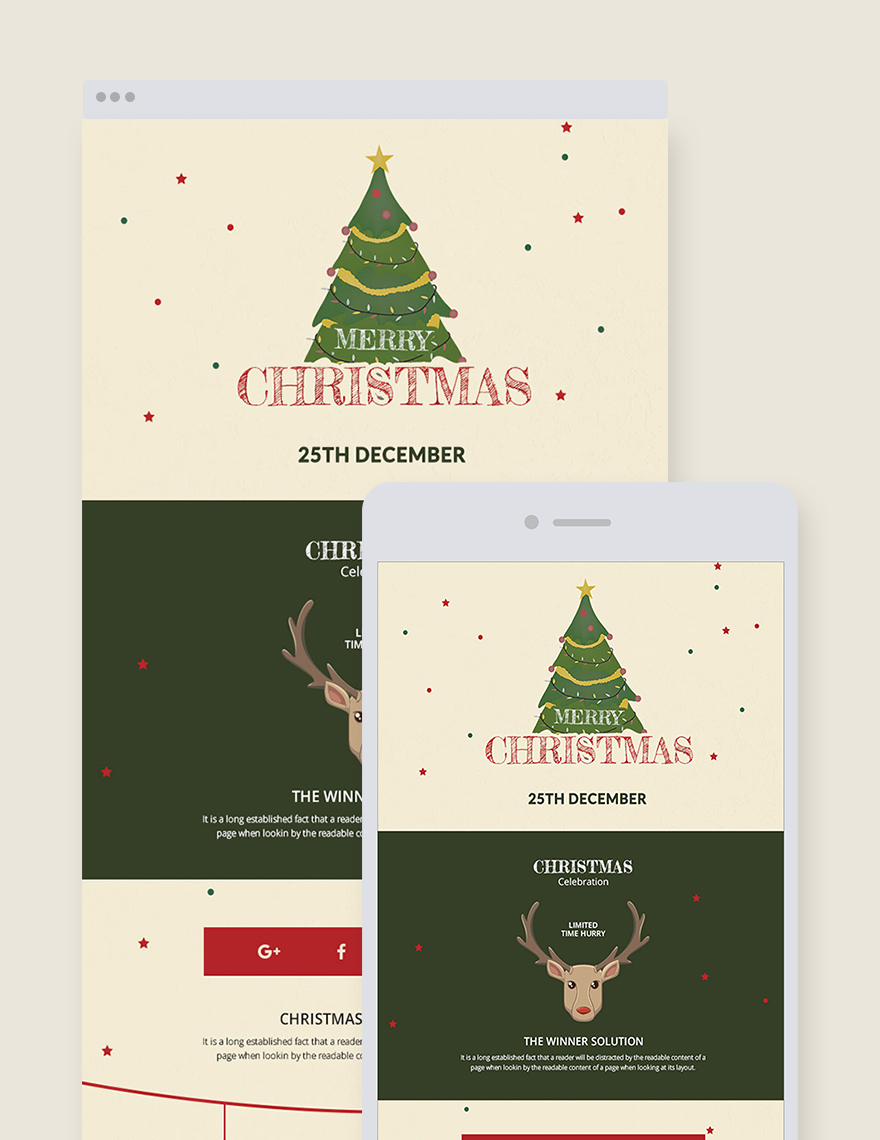 Holiday Christmas Newsletter Template