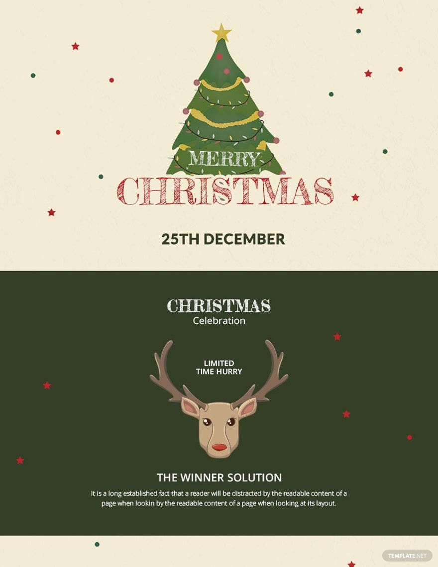 Simple Holiday Christmas Newsletter Template