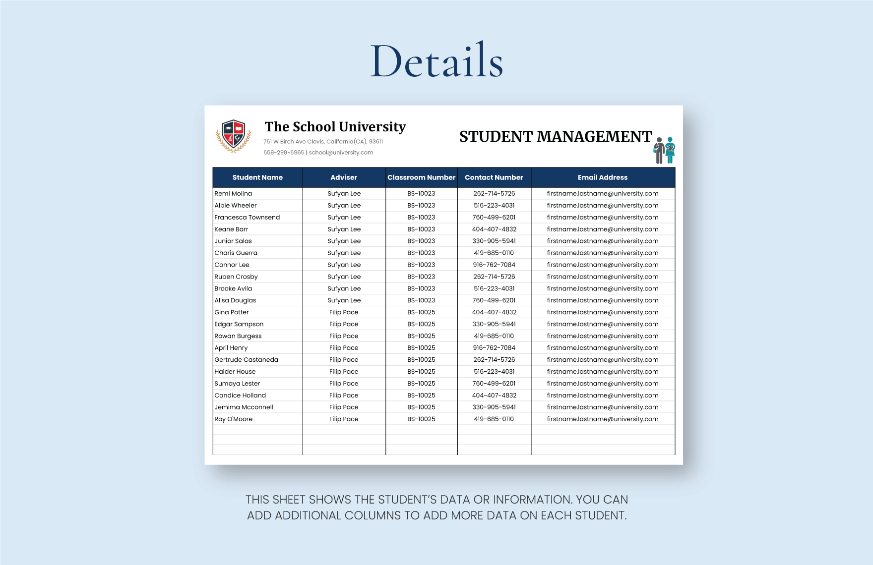 Classroom Inventory Checklist Template