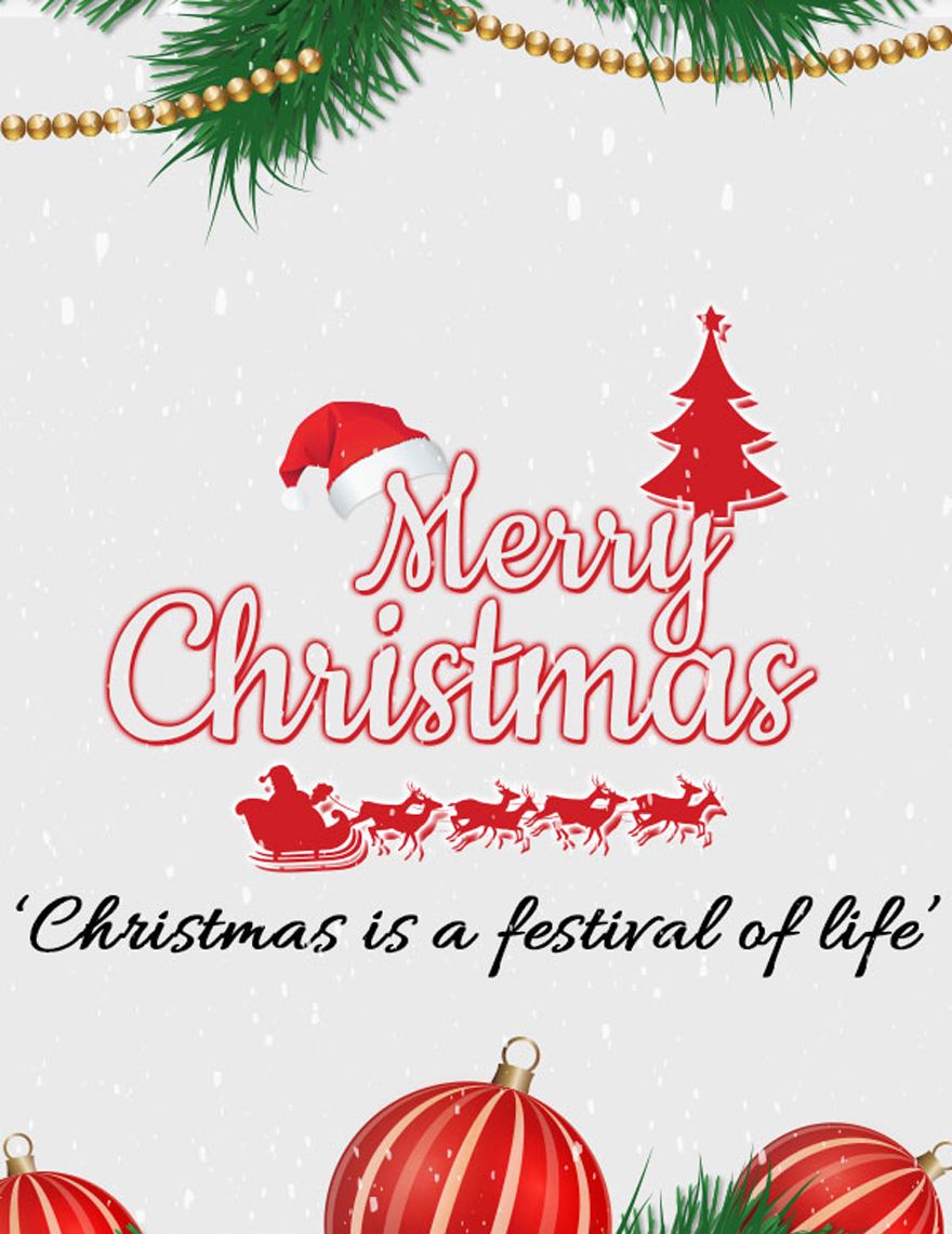 Simple Christmas Festival Email Newsletter Template