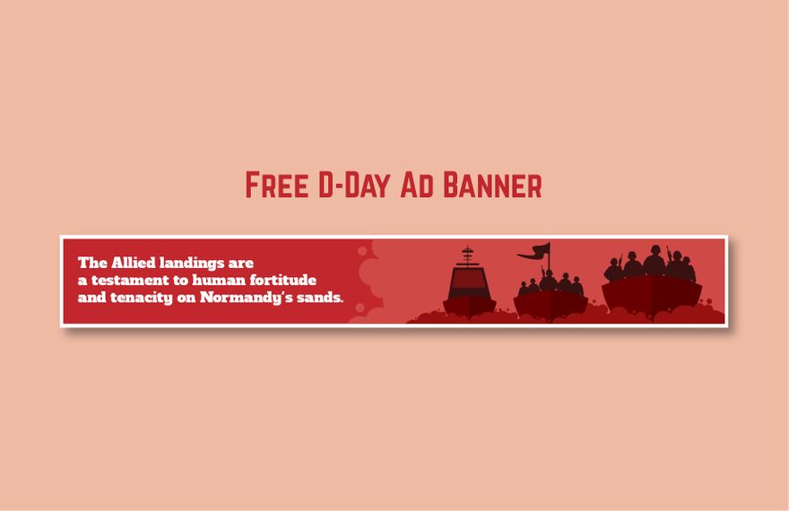 D-Day Ad Banner
