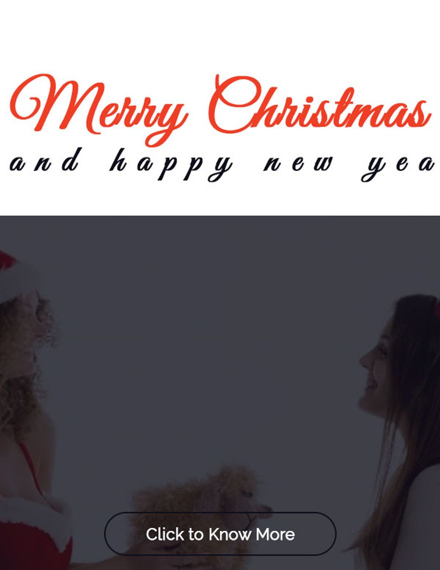 Christmas Family Email Newsletter Template
