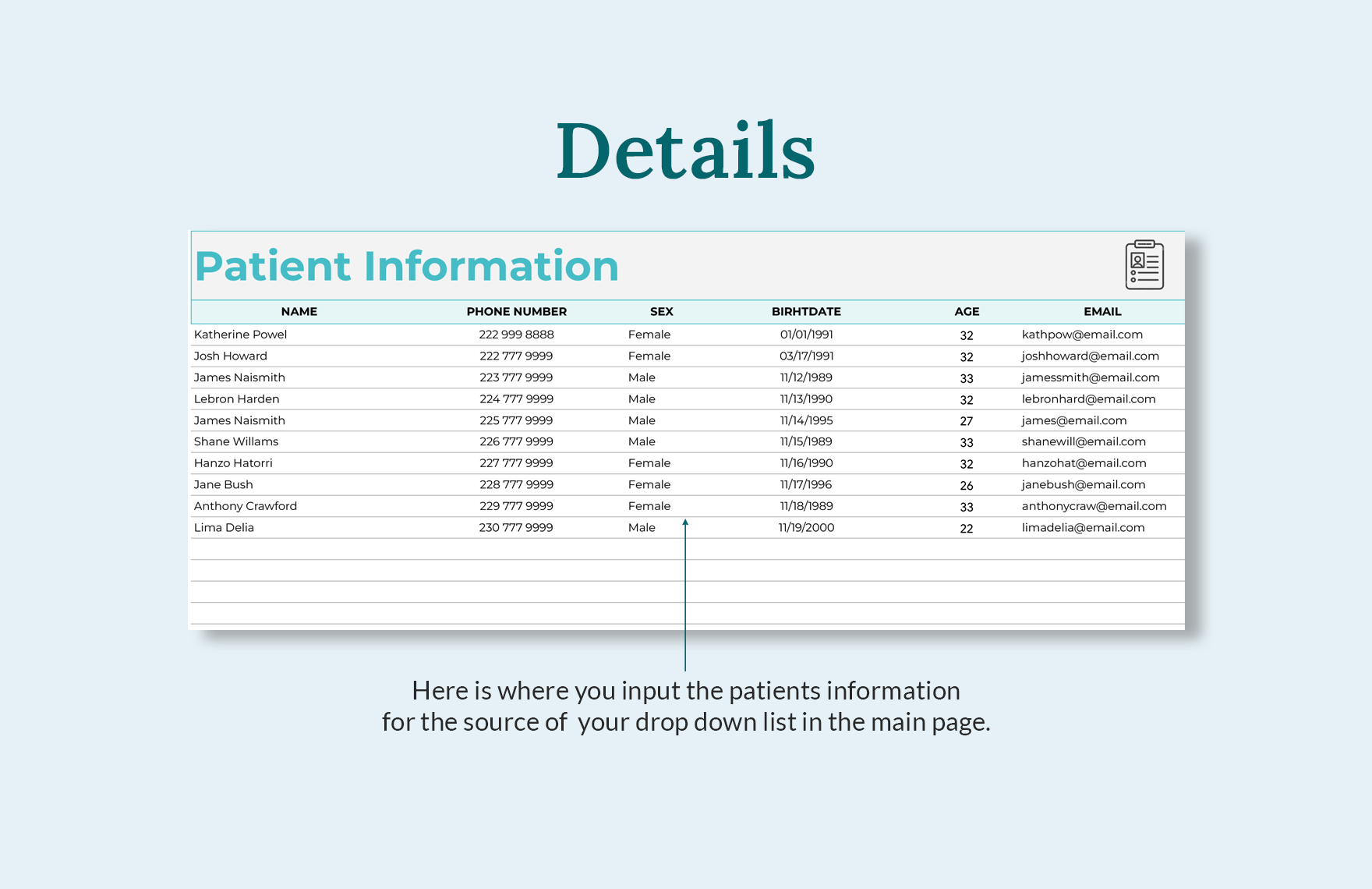 Allergy Tracker Template