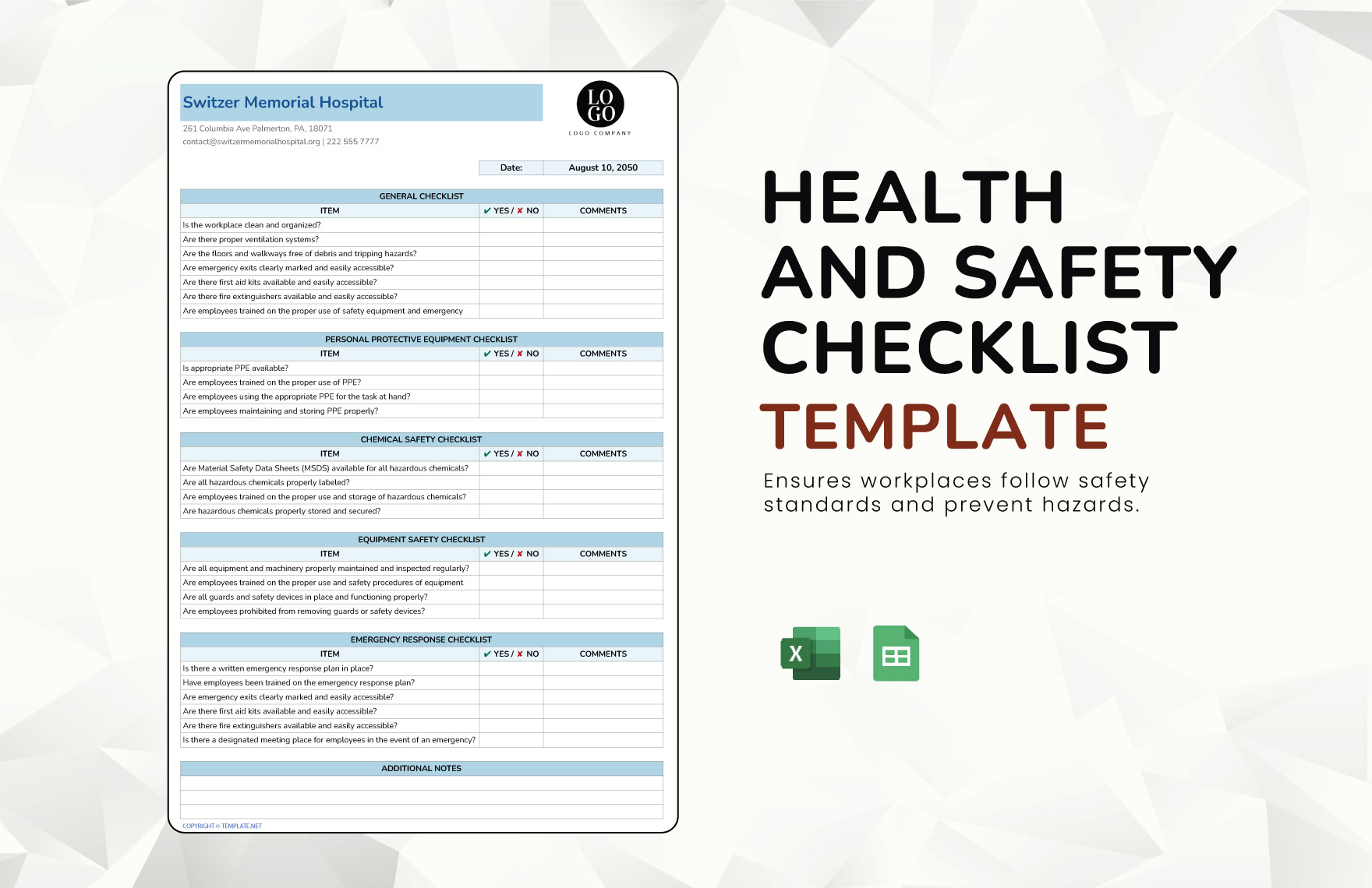 Free Editable Health And Safety In Excel To Download Free Editable Health And Safety In Excel To Download