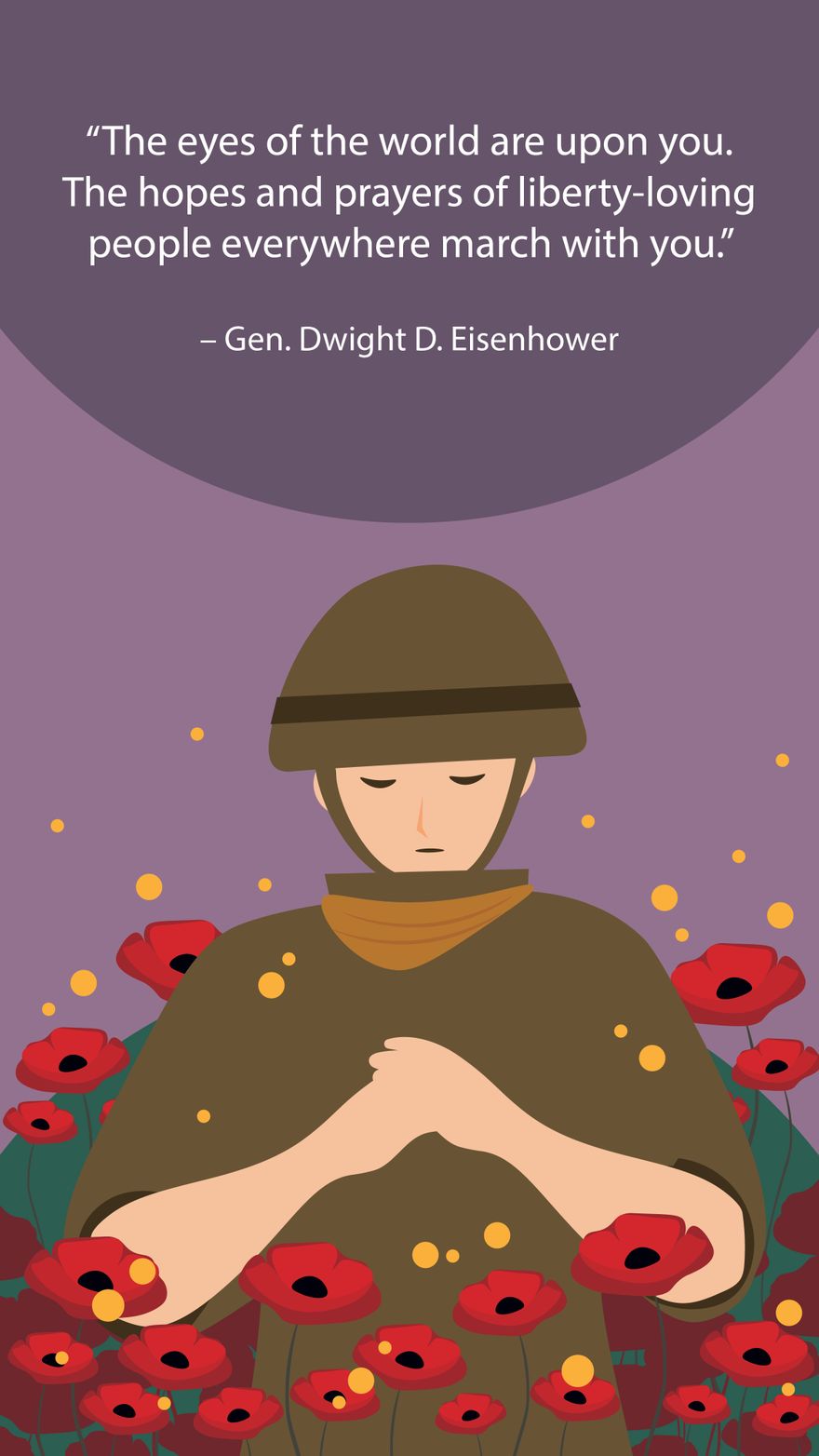 Free D-Day Quote in Illustrator, JPG