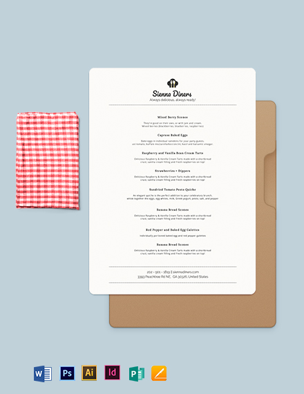 Image 6 for Baby Shower Menu Template Free
