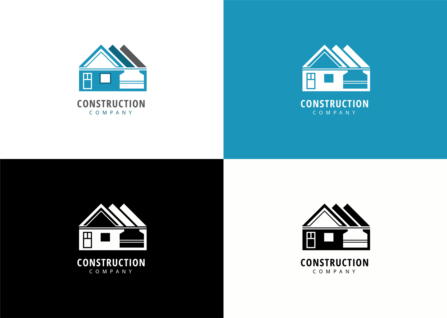 Construction Logo - Home Gallery Custom Design SIGN IN buildings on gable  roof of house | Construction logo, Business logo design, Construction  company logo