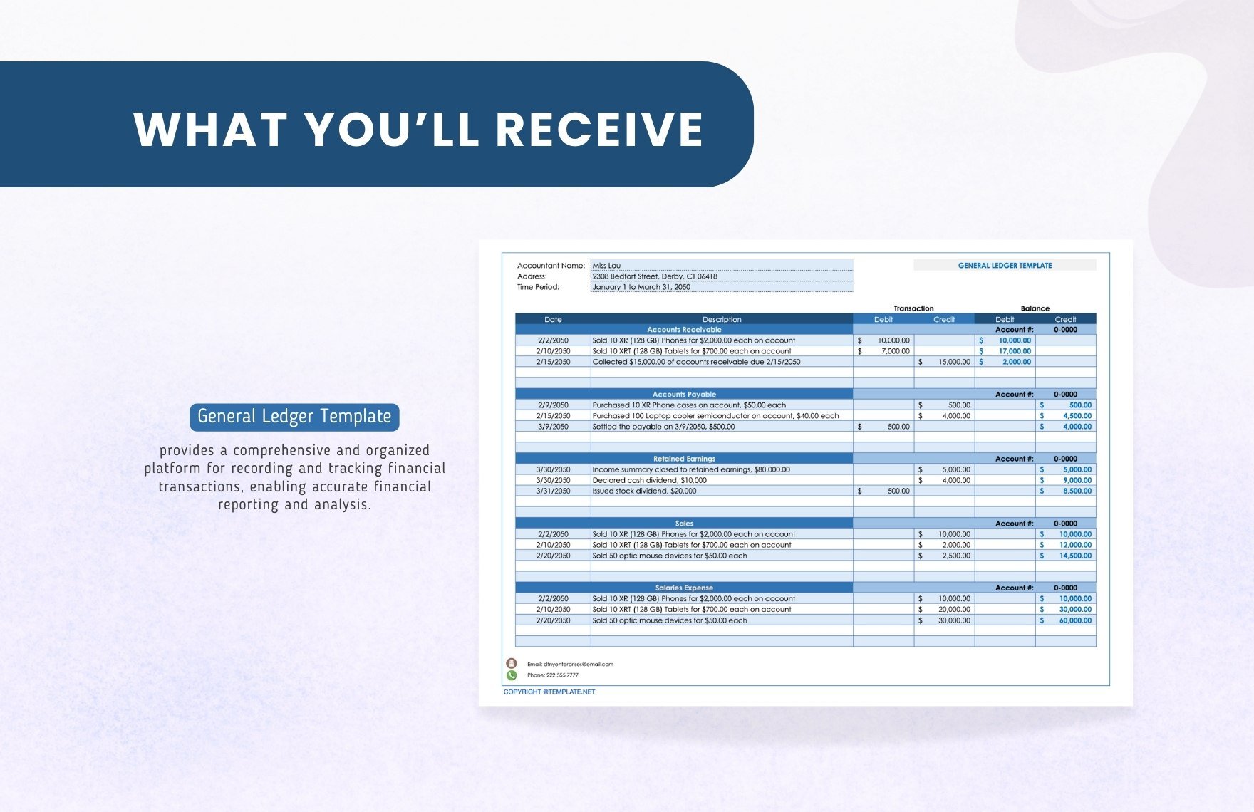 General Ledger Template