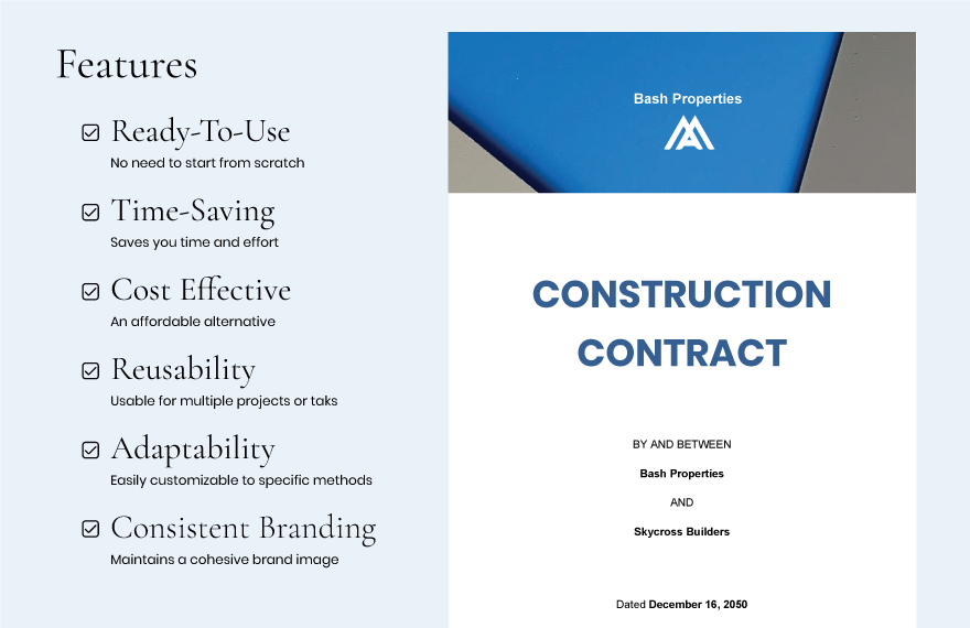 Blank Contract Template