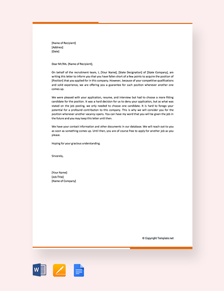 FREE Guarantee Letter Sample Template - Word | Google Docs | Apple ...