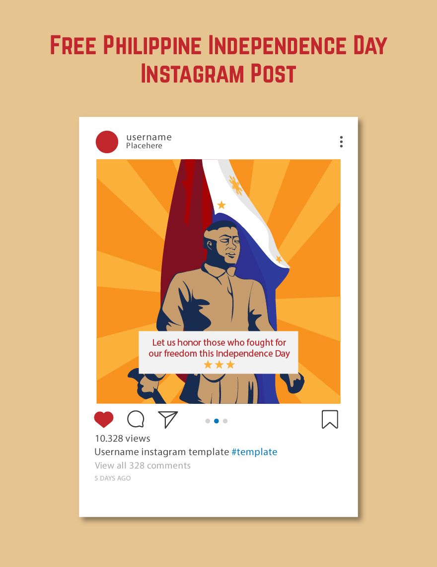Philippine Independence Day Instagram Post