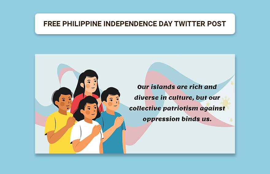 Philippine Independence Day Twitter Post