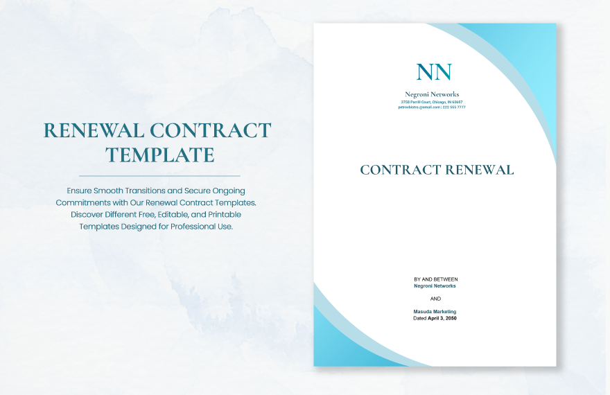 Free Renewal Contract