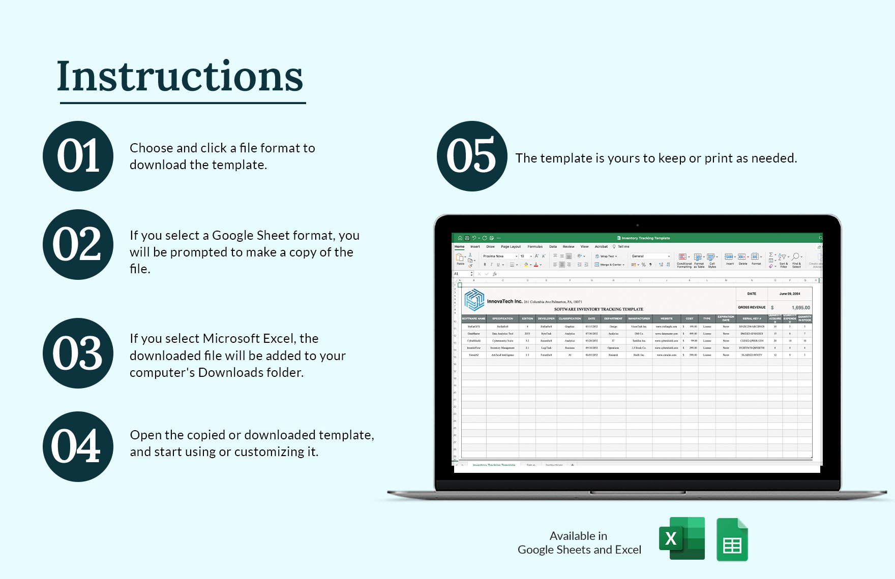 Inventory Tracking Template