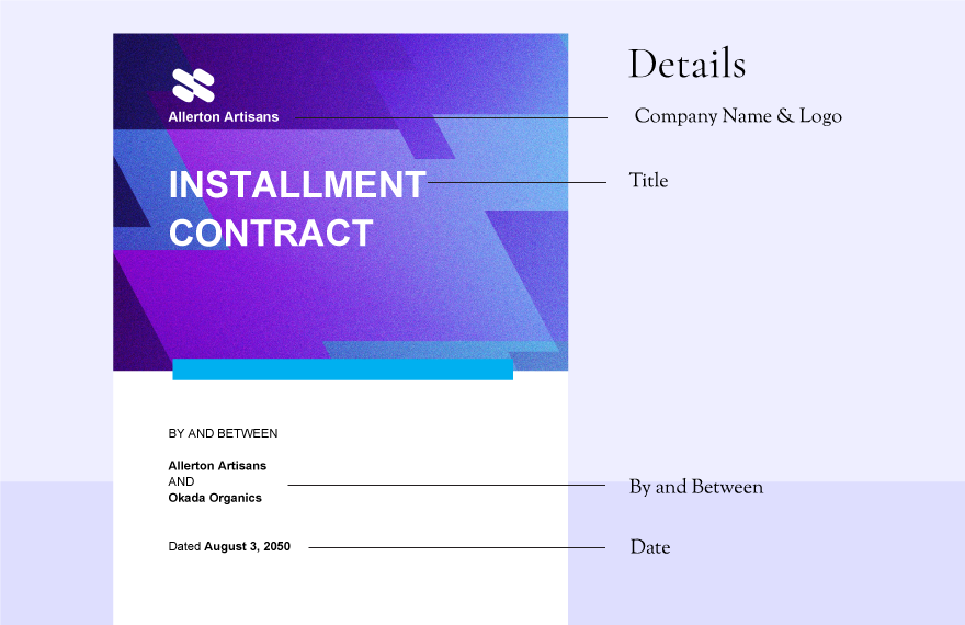 Installment Contract Template