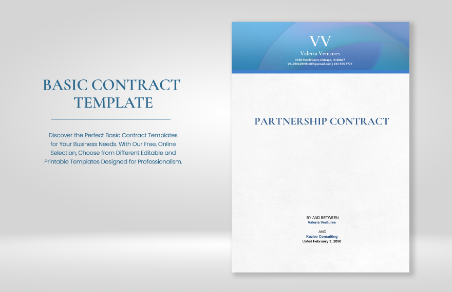 Free Basic Contract Template in Word, Google Docs