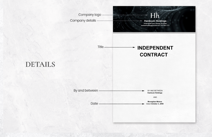 Independent Contract Template