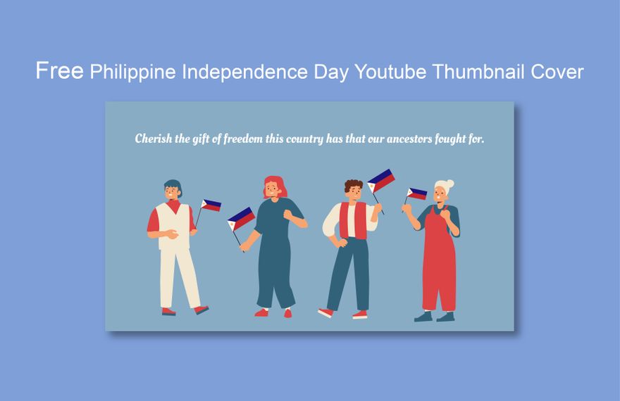 Philippine Independence Day Youtube Thumbnail Cover