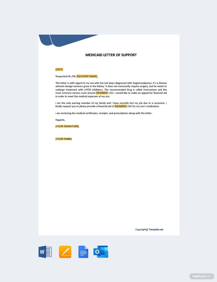 Editable Support Letter Templates In Word To Download