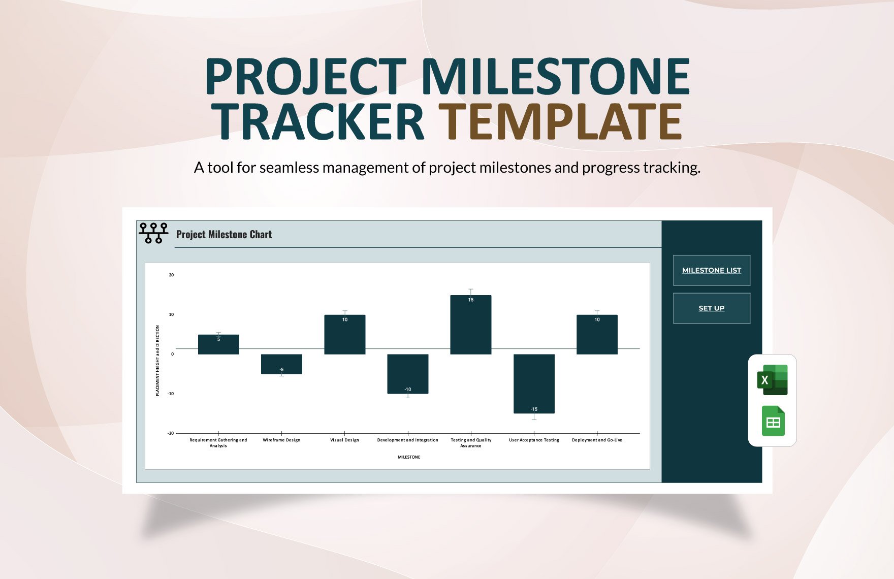 Project Milestone Tracker Template in Excel, Google Sheets