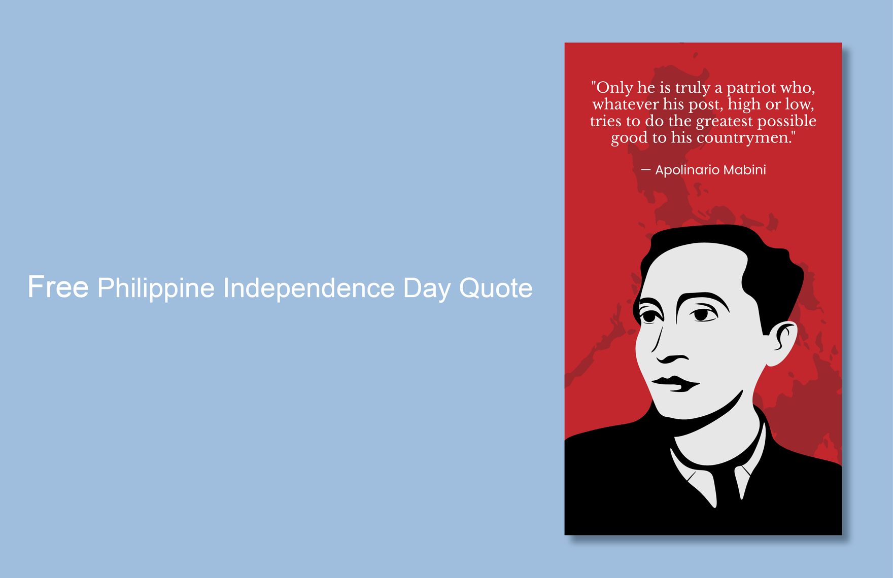 Philippine Independence Day Quote in Illustrator, JPG