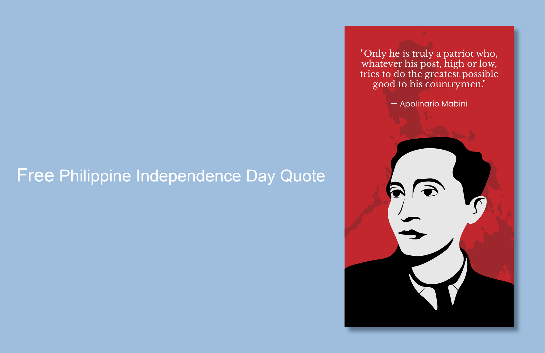 Philippine Independence Day Quote In Illustrator JPG Download 