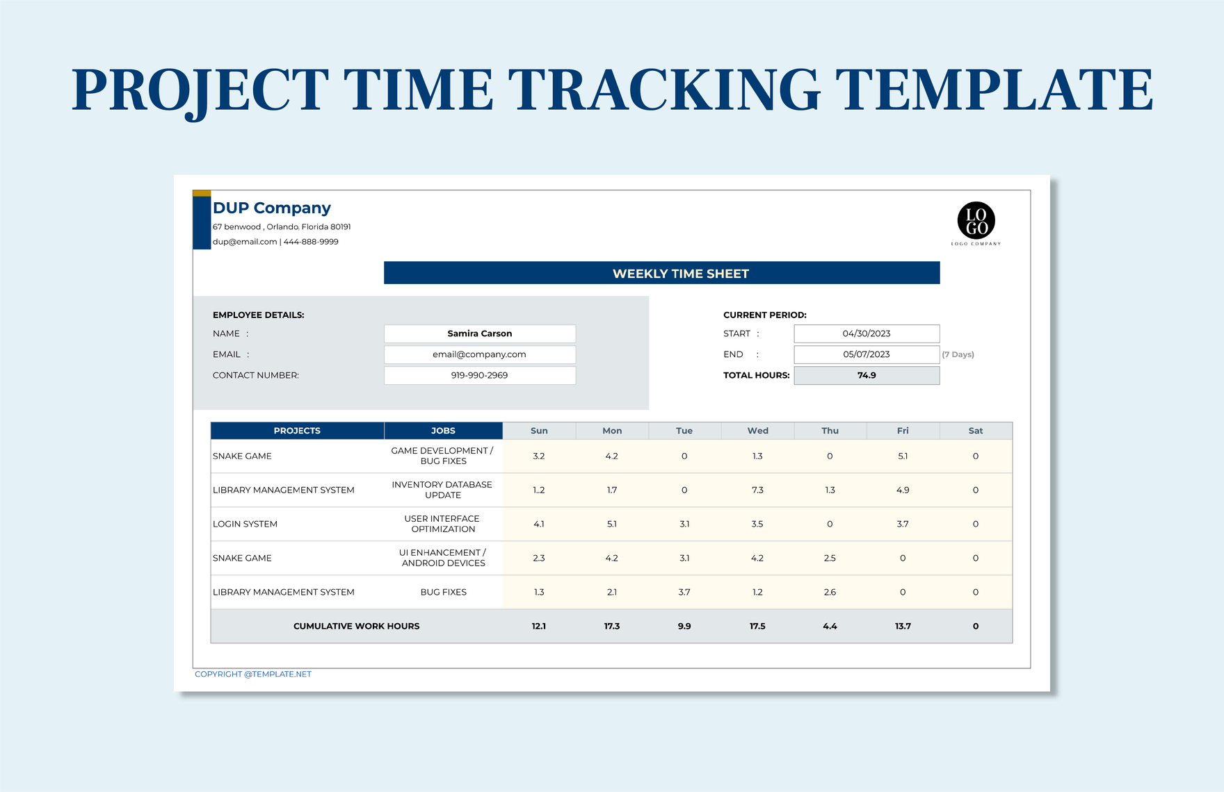 project-time-tracking